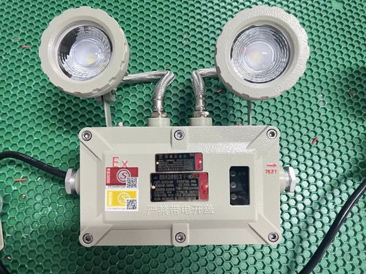 Luz de emergencia LED a prueba de fuego de 2x3W 90lm/W, IP66 para zonas peligrosas