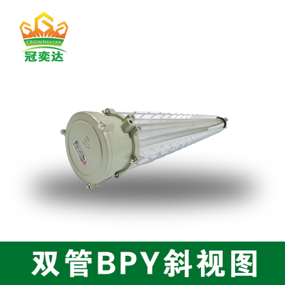 Luminaria LED a prueba de explosiones de doble tubo 2×18W IP66 para instalaciones de petróleo y gas, montaje en techo y pared