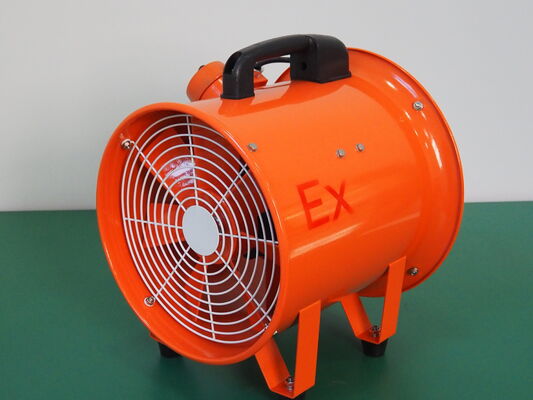 Ventilador axial portátil a prueba de explosiones de 10000 m³/h con manguera y conducto estático para ventilación de tanques, certificado ATEX