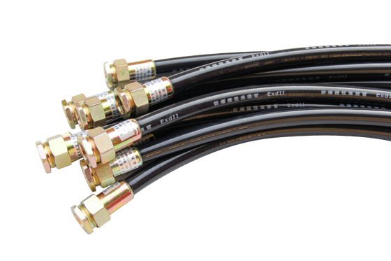 Piso de tubería eléctrica de caucho trenzado anticorrosión con certificación IP65 A prueba de explosión Conducto flexible para lugares peligrosos