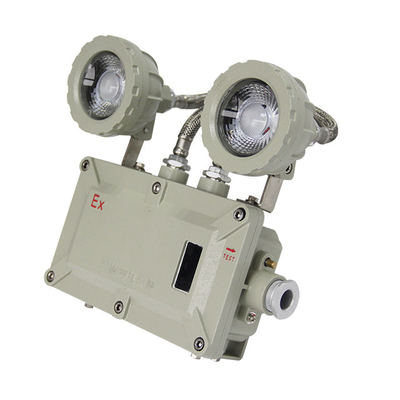 Pared montada 220v doble cabeza 90 min tiempo de emergencia 20 * 3w prueba de explosión LED luz de emergencia de incendios