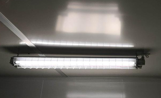 Acero inoxidable Fijaciones expuestas 1200mm 50/60Hz Exproof luminarias fluorescentes L700*W700*H90 para tuberías de gas