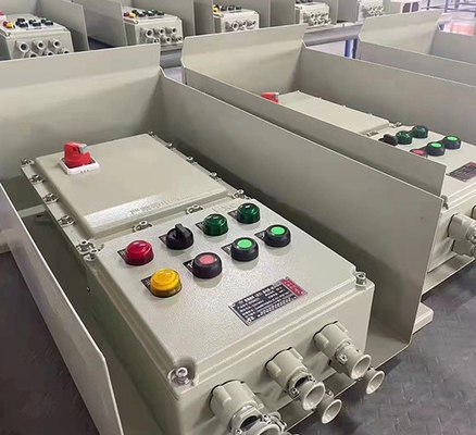 Caja de gabinete de aleación de aluminio de alta calidad a prueba de explosión para la industria Ex panel de control eléctrico a prueba