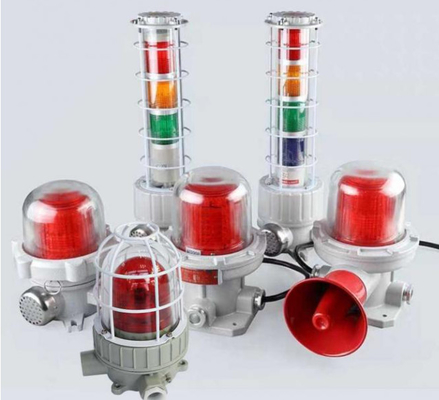 Alerta de luz LED a prueba de explosión impermeable Alerta audible y visual 5-40W 180DB con 150 veces/min