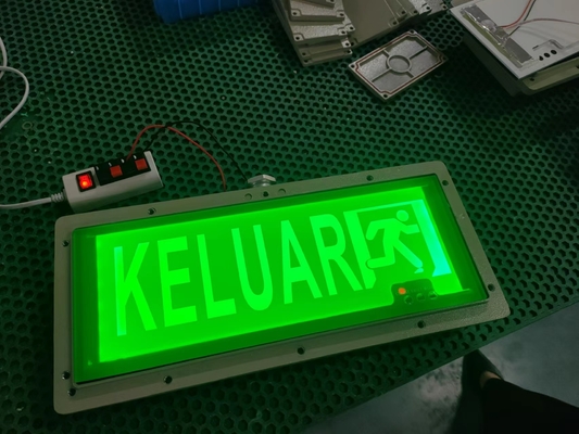 Luz de señal de salida de emergencia a prueba de explosiones – Amplio rango de voltaje 90-300V | Segura y duradera para ubicaciones peligrosas