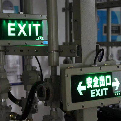 Luces de salida de emergencia de interior/exterior LED a prueba de explosión con fuente de luz LED