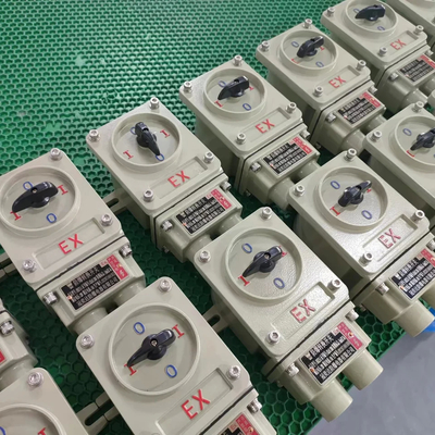 Interruptor a prueba de explosión 220V/380V montado en superficie con nivel de protección IP65