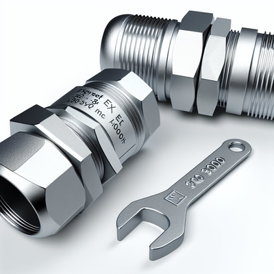 10-14mm Ex Proof Cable Gland con armadura de alambre único y superficie lisa CE ROHS ISO9001 certificado