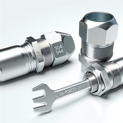 10-14mm Ex Proof Cable Gland con armadura de alambre único y superficie lisa CE ROHS ISO9001 certificado