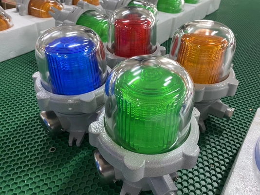 Luces de advertencia a prueba de explosión de alto brillo y lámparas de alarma montadas en el techo 150 veces por minuto Frecuencia de destello