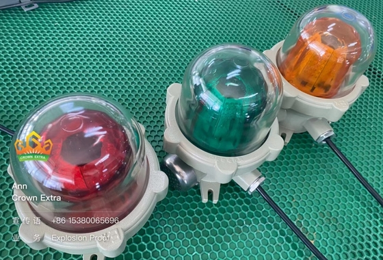 Luces de advertencia a prueba de explosión de alto brillo y lámparas de alarma montadas en el techo 150 veces por minuto Frecuencia de destello