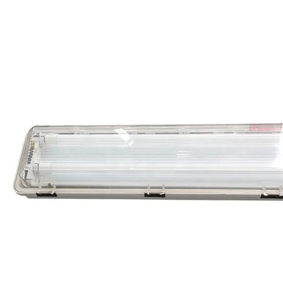 Material GRP de alta resistencia 1200mm 2*18w luz fluorescente a prueba de explosión para industria química