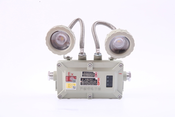 2*5w Ex prueba de aluminio luz de emergencia 65-85DB alarma decibel IP66