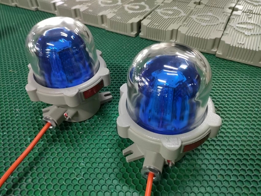 Luces de advertencia a prueba de explosión de alto brillo y lámparas de alarma montadas en el techo 150 veces por minuto Frecuencia de destello