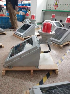 Luz de obstrucción LED solar a prueba de explosiones para áreas peligrosas IP65