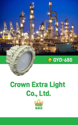 Luces de gran altura a prueba de llamas, con certificación ATEX, IECEx, RoHS para estaciones de gasolina de refinerías de la zona 1, 2 y 21,22,100w