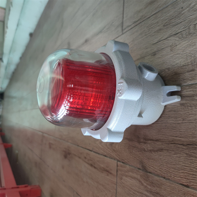 Alarma de luz y sonido a prueba de explosión con montaje en el techo de grado ATEX/EAC IP66 con clasificación WF2