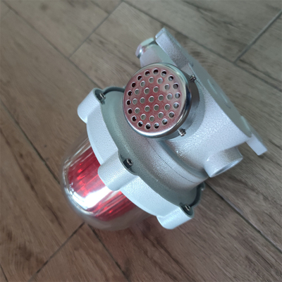 Alarma de luz y sonido a prueba de explosión con montaje en el techo de grado ATEX/EAC IP66 con clasificación WF2
