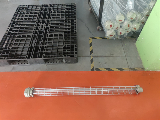 Iluminación LED a prueba de explosión planta petroquímica utilizada ATEX EAC 50000hr vida útil colgante de brida de techo de 54W