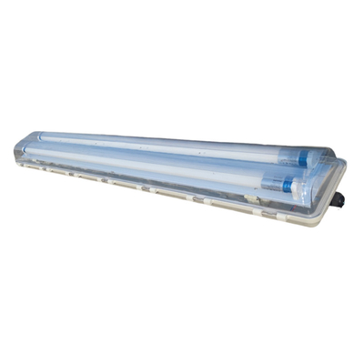 Luz fluorescente LED lineal a prueba de explosión GRP para entornos industriales peligrosos 110lm/w