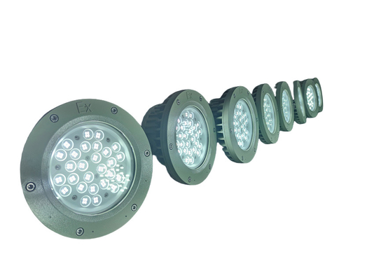 División 1 ATEX Aprobado Exproof Luz de la bahía LED a prueba de fuego con grado WF2 150Watt 180lm/w