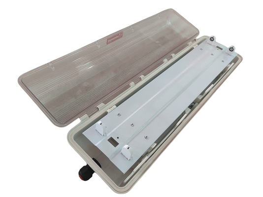 Luz fluorescente LED a prueba de llama Ex d ATEX IECEx con clasificación IP66 para zonas peligrosas 53W 100lm/w