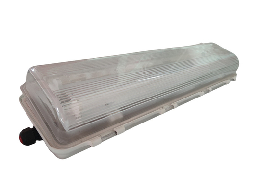 Luz fluorescente LED a prueba de llama Ex d ATEX IECEx con clasificación IP66 para zonas peligrosas 53W 100lm/w