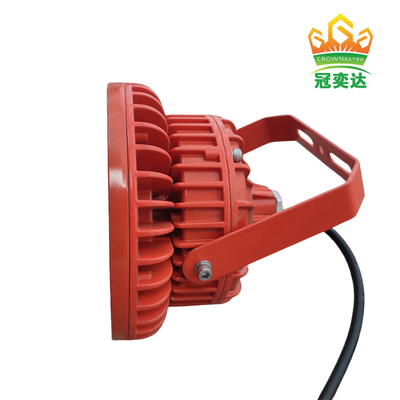 ATEX Luz LED a prueba de explosión de aluminio de alta bahía IP66 de grado marino industrial personalizado Para buques en alta mar Petróleo 175lm / watt 295V