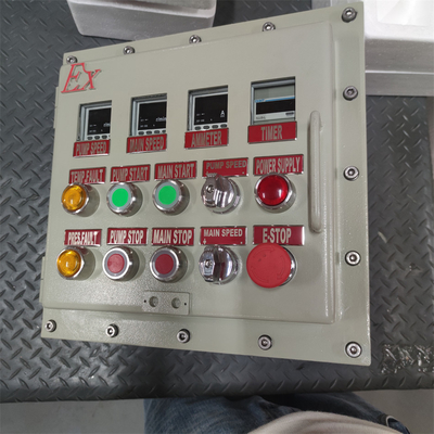 Calificación ATEX CNEX Ex d Revestimiento de caja de panel ignífugo IP66 WF2 para zonas peligrosas con entrada de cable personalizada 295Vac