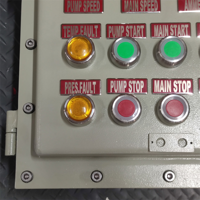 Calificación ATEX CNEX Ex d Revestimiento de caja de panel ignífugo IP66 WF2 para zonas peligrosas con entrada de cable personalizada 295Vac