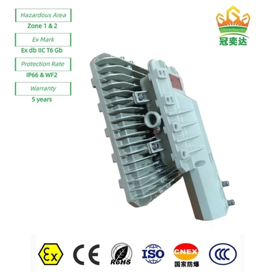 Lámparas LED de calle con calificación ATEX ExProof WF2 IP66 perlas CREE para la zona 1 Campo petrolero/marino 180lm/w 295≤V