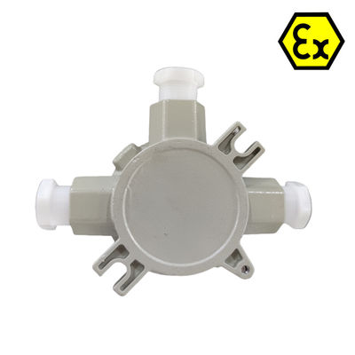 Caja de conexiones a prueba de explosiones ATEX que garantiza conexiones eléctricas seguras en entornos peligrosos