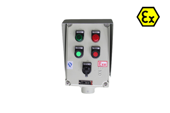 Seguridad ATEX Estación de control a prueba de incendios Cajas de control eléctricas ignífugas 220/380Vac G1/2&quot;,G3/4&quot;,G1,G1.1/4&quot;,G1.1/2&quot;,G2