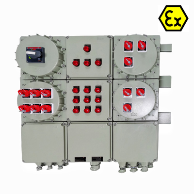 Exd e Estaciones de control protegidas contra explosiones ATEX IP66 Aluminio de grado marino Construido a medida para zonas peligrosas 225A