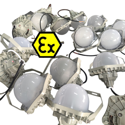 Plataforma de explosión Iluminación LED con protección ATEX IP66 Servidor OEM 100lm/w