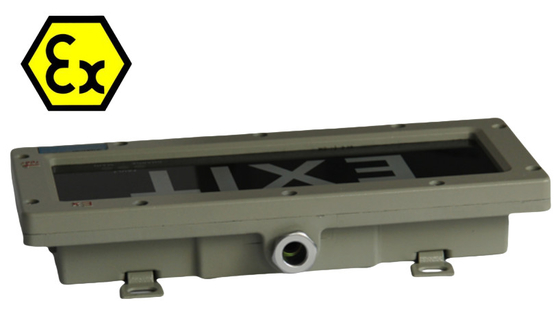 Signos de salida LED a prueba de explosión con homologación ATEX IP66 Zona peligrosa División 2 y Zona 1