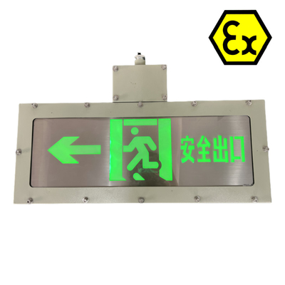 Signos de salida LED a prueba de explosión con homologación ATEX IP66 Zona peligrosa División 2 y Zona 1