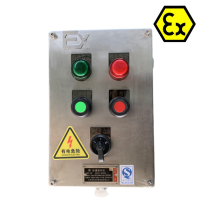 2 mm Ex D E IIC T6 IP66 WF2 Panel de control de distribución a prueba de llamas