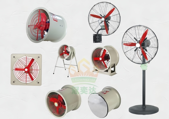 Ventilador de escape a prueba de chispas de 4 pulgadas a prueba de explosión para ventilación