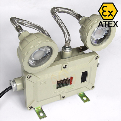 120\u00b0 Ángulo del haz Exdb Luz de emergencia LED a prueba de fuego con eficiencia luminosa de 100lm/W