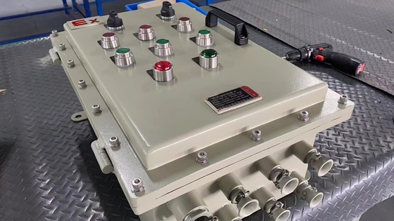 Panel de control certificado ATEX con caja de aluminio/acero inoxidable