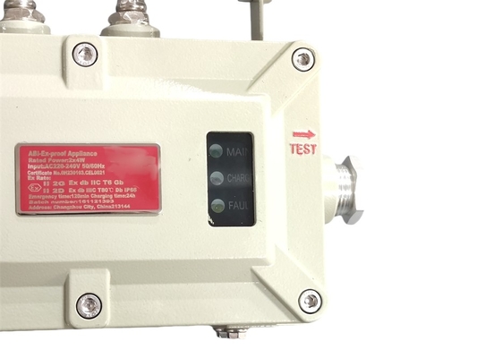Iluminación de emergencia a prueba de explosiones Zona 1/Zona 2 | Luminaria LED de pared/techo impermeable y a prueba de fuego para áreas críticas