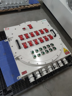 110VAC Ex Proof Panel de control a prueba de llamas Tableros de distribución Montaje en la pared Personalizable