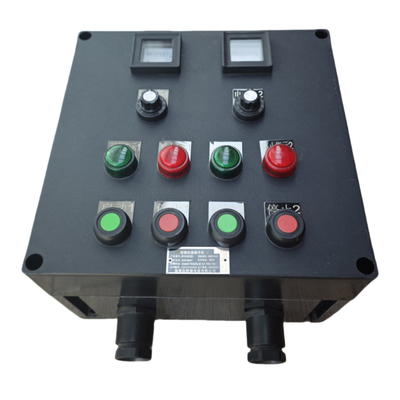 Estación de control a prueba de explosión de 220V con certificación ATEX GRP Anticorrosion IP66 WF2 Montaje vertical colgante para entornos peligrosos Zona1 Zona2