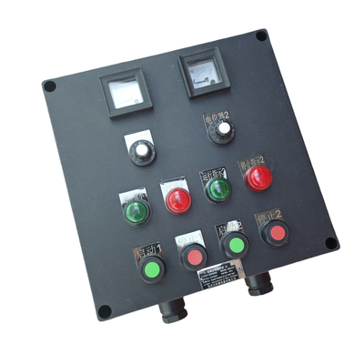 Estación de control de GRP a prueba de llamas de 380 V, homologada por CNEX ATEX, entrada de cable personalizable de plástico completo para la zona 1 de la zona 2 de la zona 1 de la zona 2