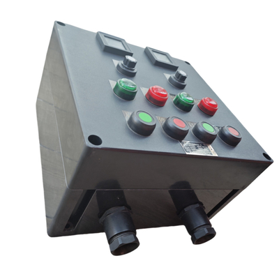 Estación de control de GRP a prueba de llamas de 380 V, homologada por CNEX ATEX, entrada de cable personalizable de plástico completo para la zona 1 de la zona 2 de la zona 1 de la zona 2