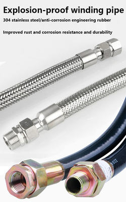 Ex conducto de tubería flexible a prueba ATEX certificado IP66 WF2 de caucho de acero inoxidable