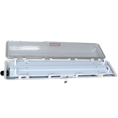IP66 WF2 Luz fluorescente a prueba de explosión para zonas peligrosas GRP de plástico entero 2*18w/2*36w