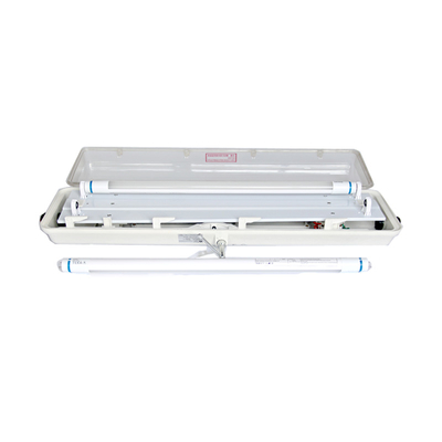 50000 horas de vida útil Tiempo de trabajo Tubo fluorescente a prueba de explosiones 2 * 18w / 2 * 36w para uso pesado