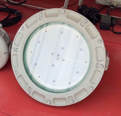 Luces de bahía LED de alta potencia a prueba de explosiones de aleación de aluminio con vida útil de 22000 horas, a prueba de llamas, a prueba de explosiones, 150W, ATEX IECEx, impermeables para áreas peligrosas